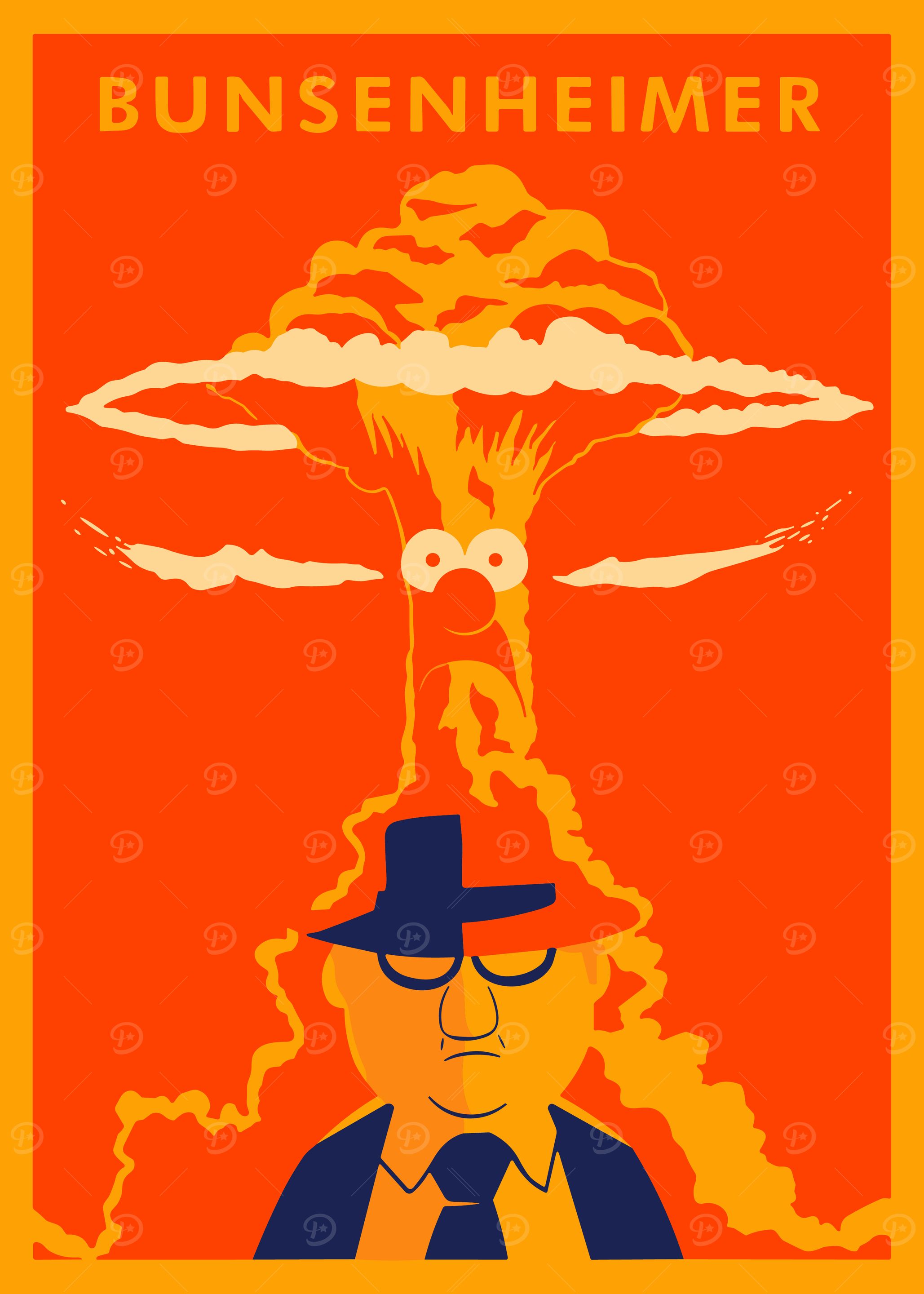 Bunsenheimer Cartoon Parody Poster