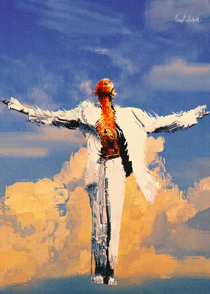 Abstract Figure with Open Arms