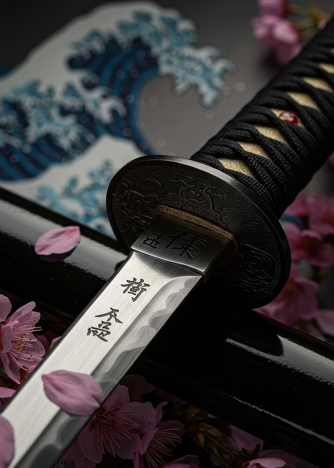 Katana with Cherry Blossoms