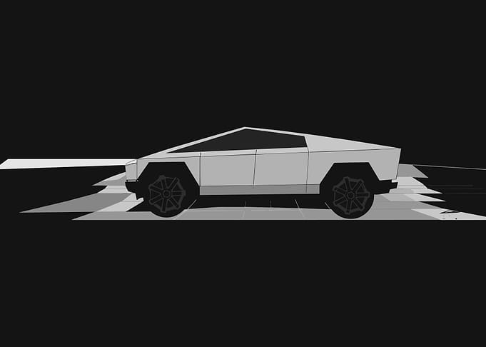 Tesla Cybertruck Illustration