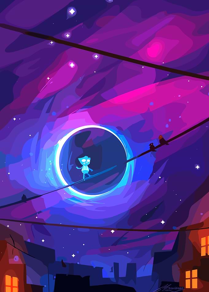 Night in the woods