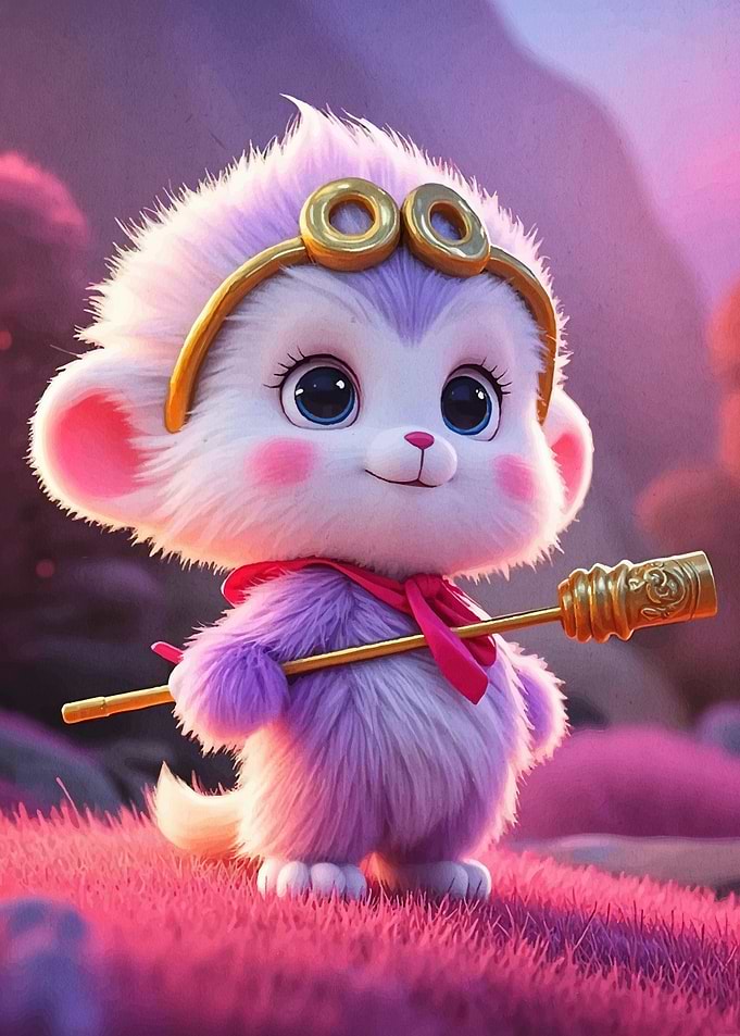 Cute Monkey King Character