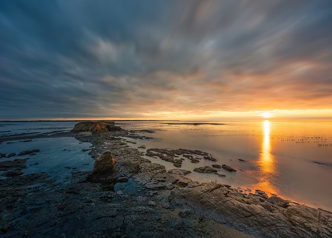 Coastal Sunset Landscape