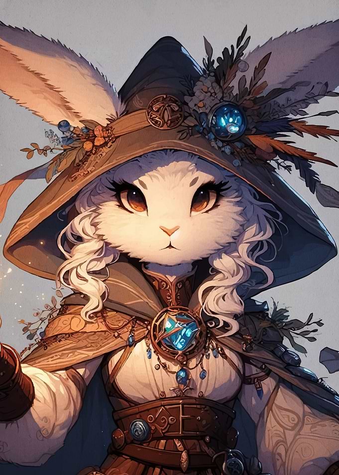 Rabbit Wizard Magical