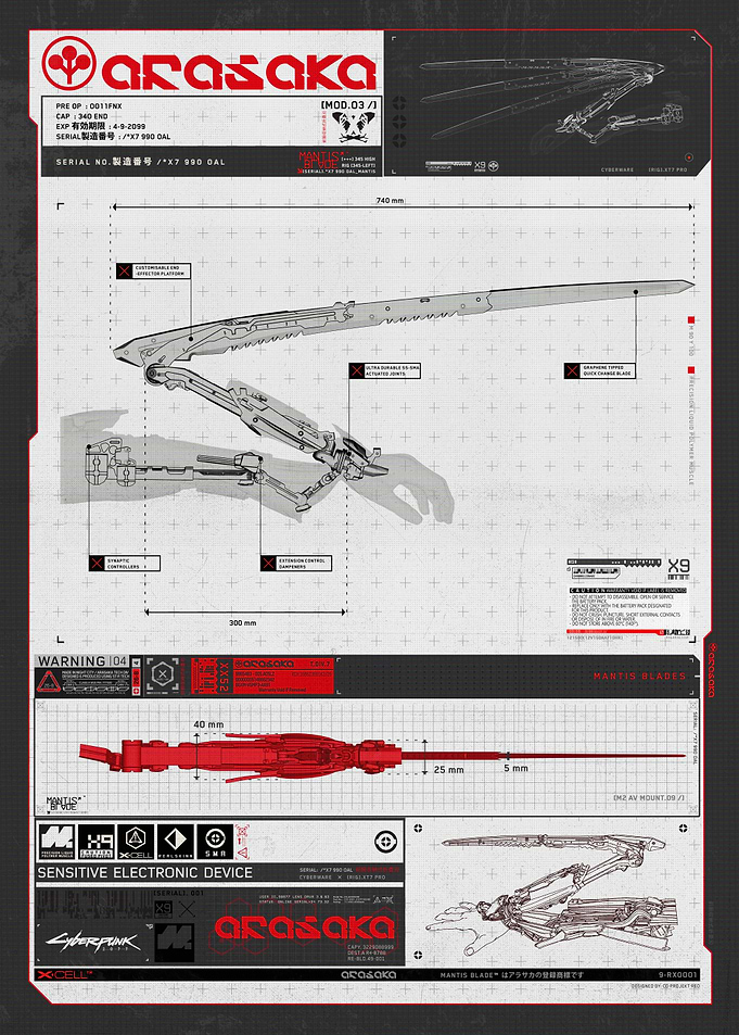 Arasaka Mantis Blades