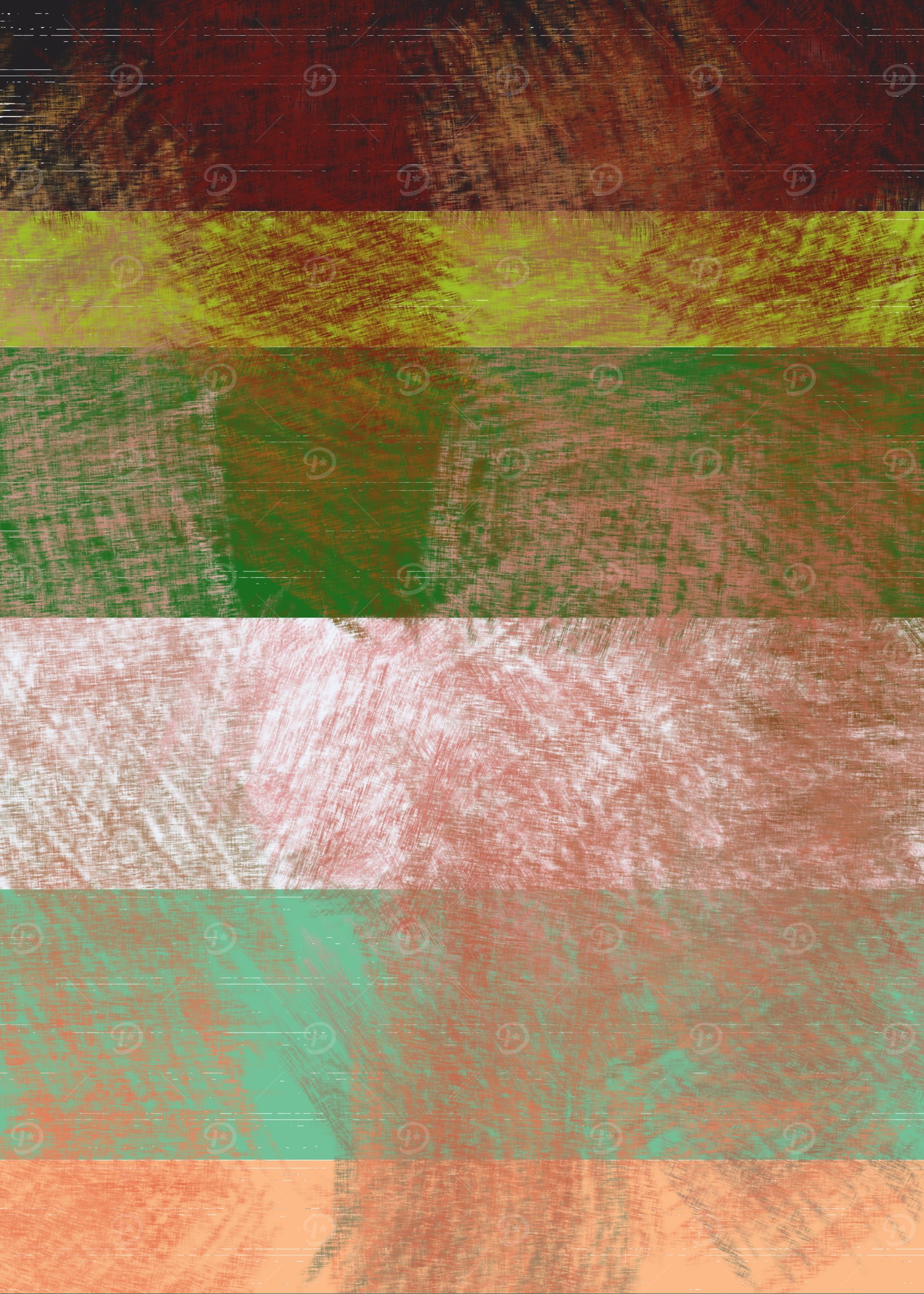 Abstract Color Block Painting