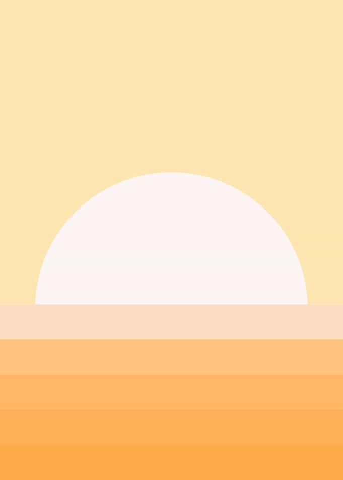 Minimalist Sunset Illustration