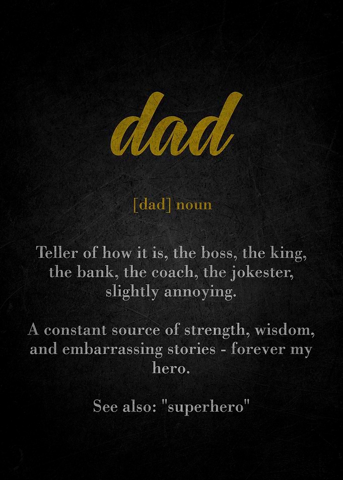 Dad Definition Art Print