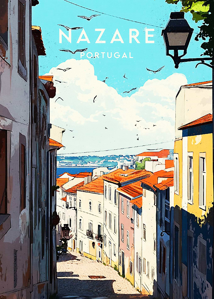 Nazaré, Portugal street view