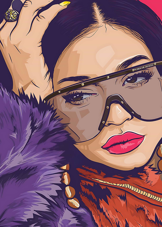 kylie jenner with Sunglasses