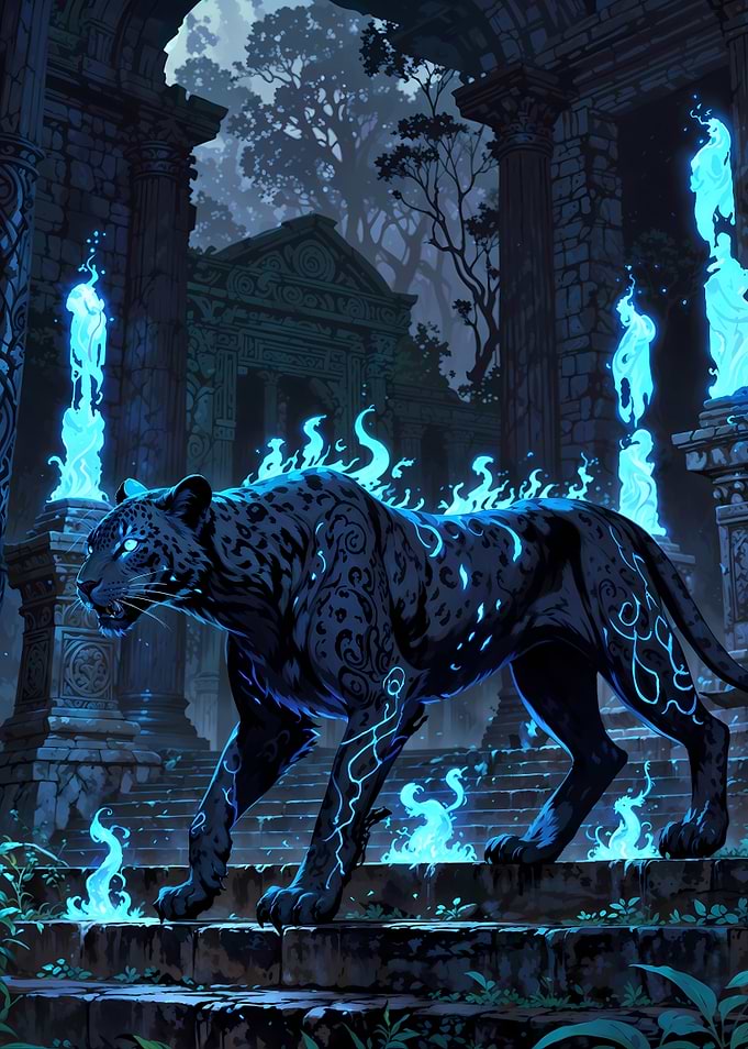 Spirit Flame Jaguar