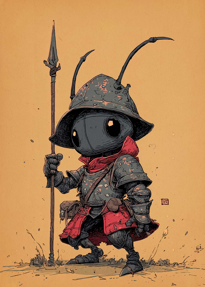 Ant Warrior with Spear