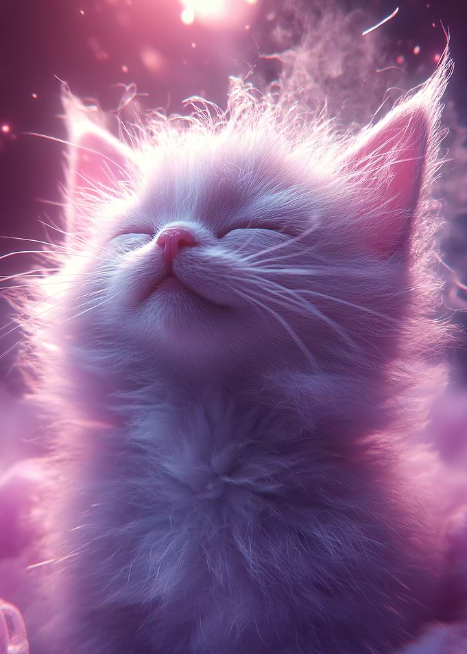 Dreamy Kitten Portrait