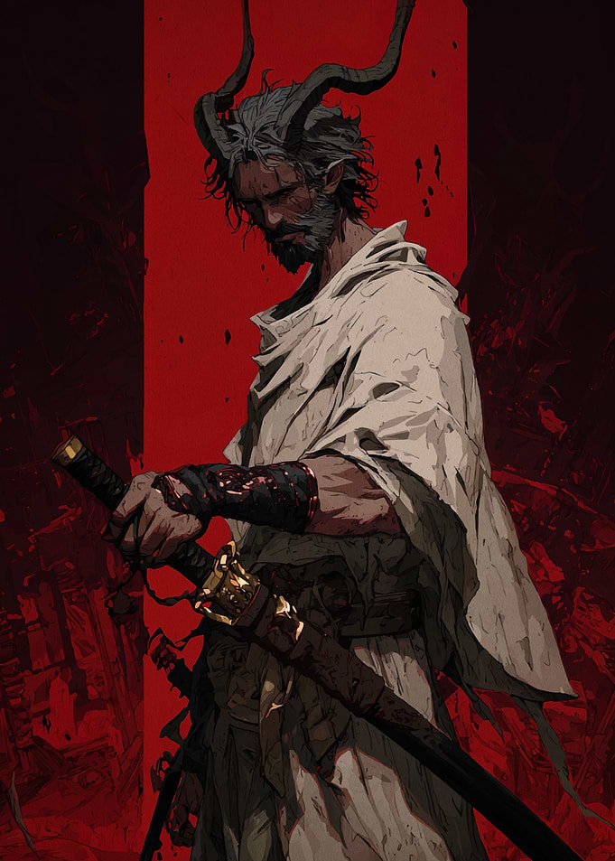 Horned Warrior with Sword