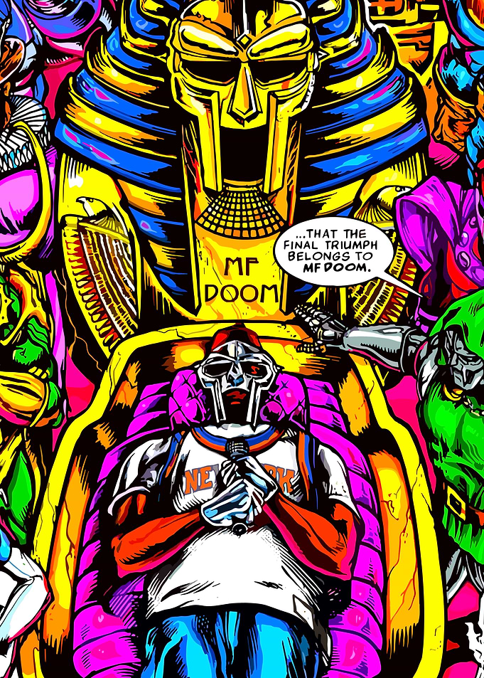 MF DOOM Comic Book Art