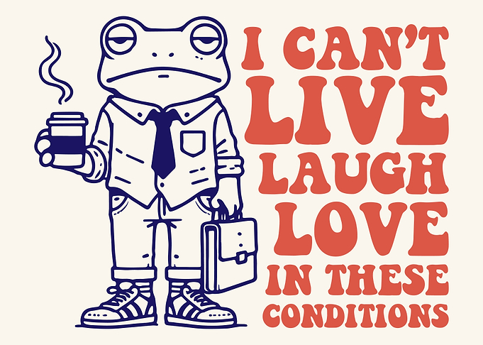 Frog Business Man with Coffee