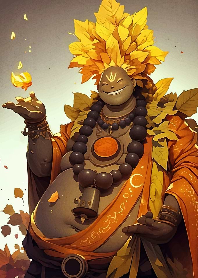 Autumnal Deity Leaf Crown