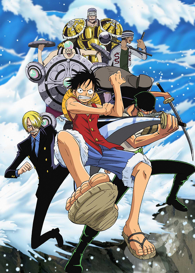 East Blue Luffy, Zoro and Sanji vs Krieg Pirates