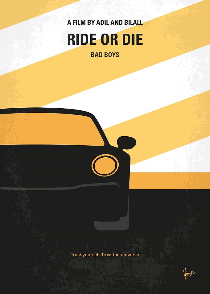 Bad Boys: Ride or Die Minimalist Poster