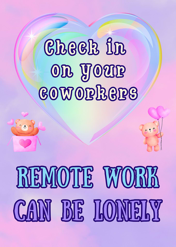 Remote Work Coworker Check-in