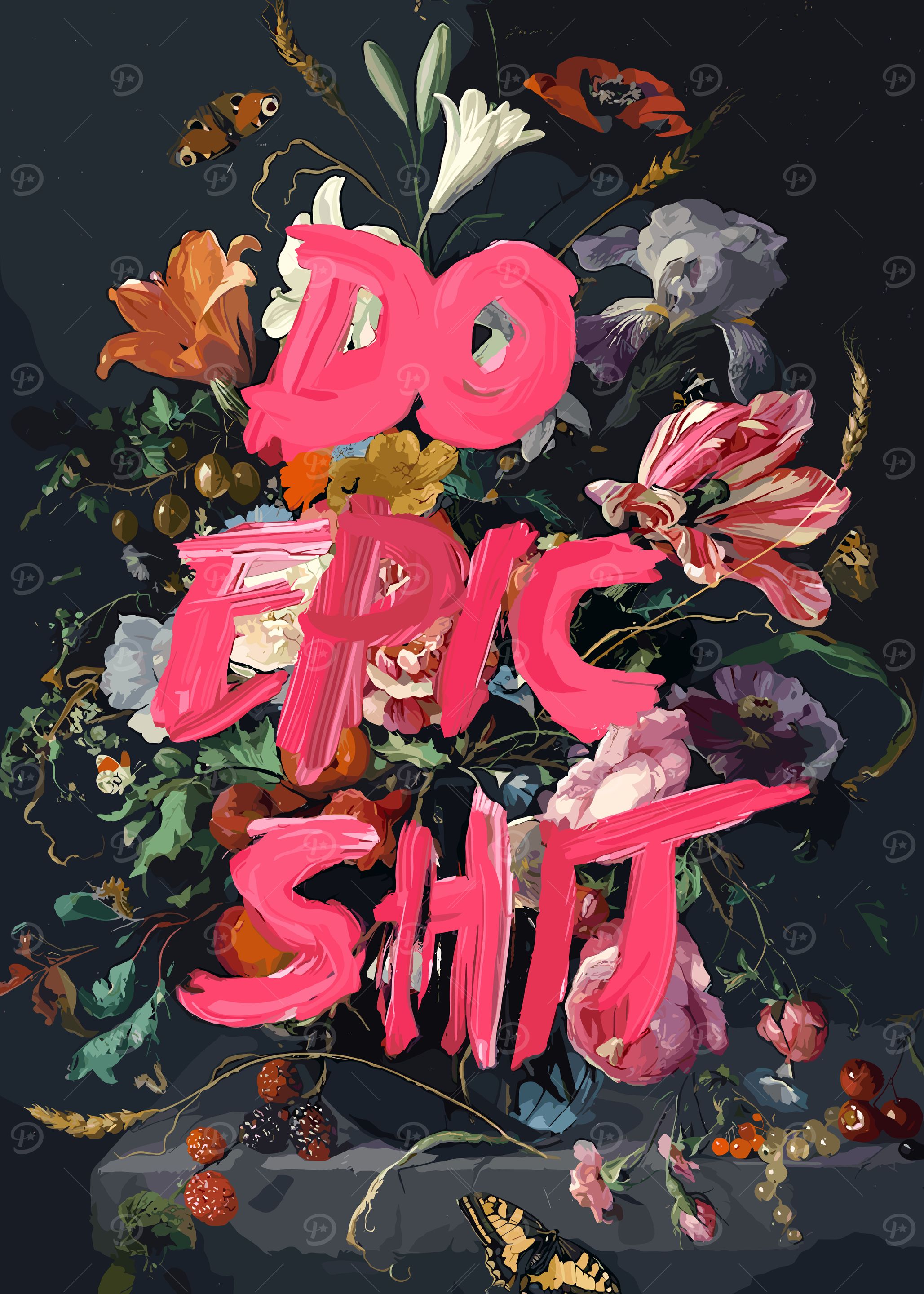 Do Epic Shit Floral Art