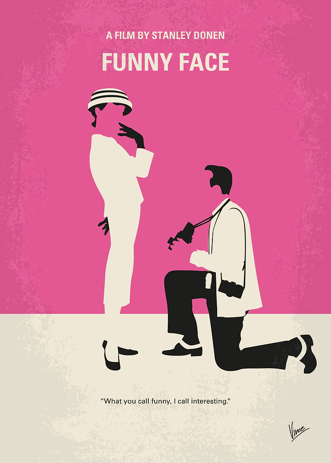 Funny Face Minimalist Movie Poster