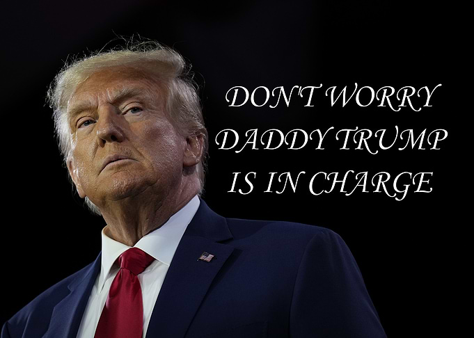 Daddy Donald Trump is in Charge Portrait