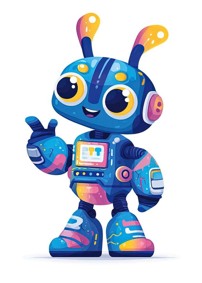 Cartoon Robot Character Illustration