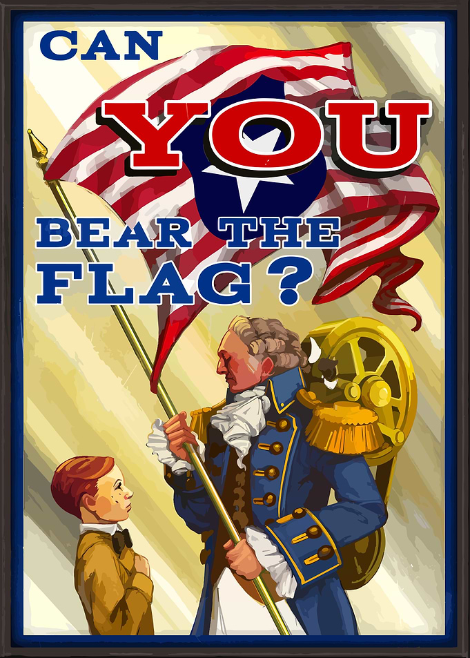 Can You Bear the Flag Poster