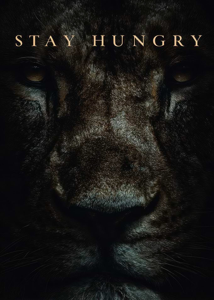 Stay Hungry Lion Close-Up