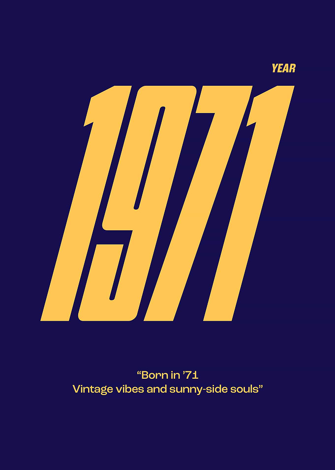 1971 Year Poster