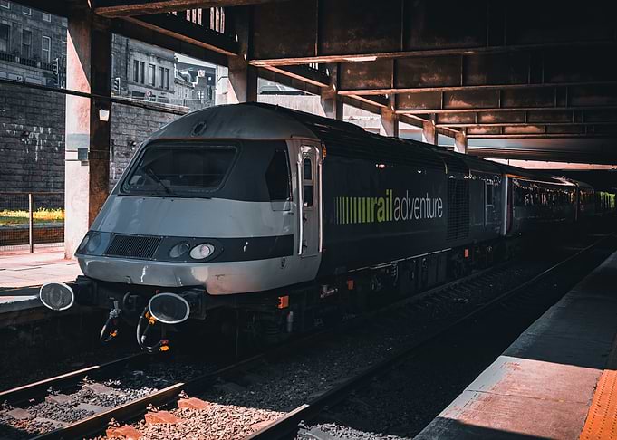 RailAdventure Train at Aberdeen station