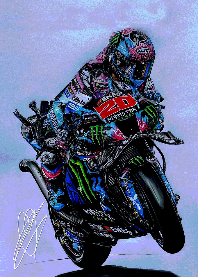 Drawing Quartararo Action