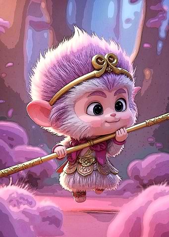 Cute Monkey King Cartoon