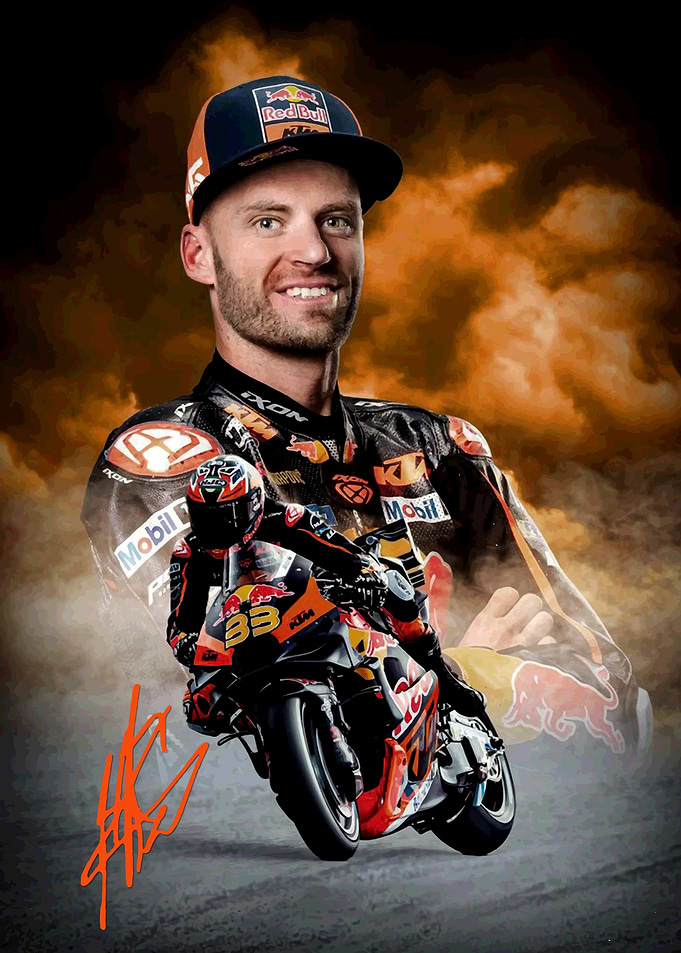 Brad Binder Portrait with Motorcycle