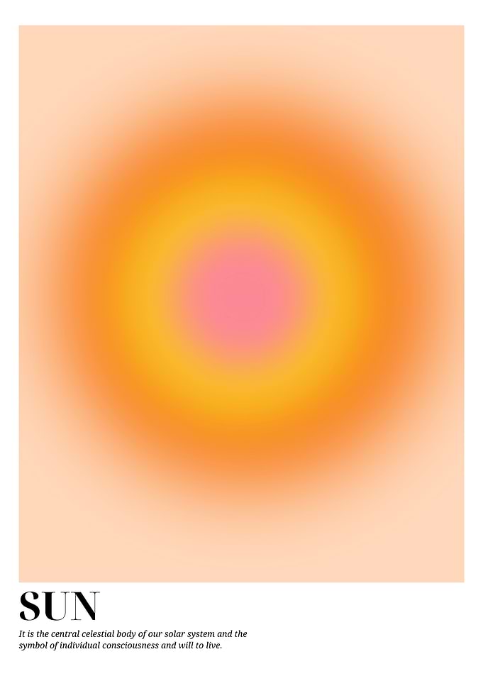 Abstract Sun Aura