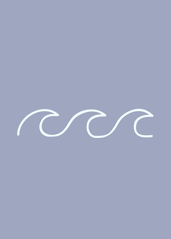 Minimalist Wave Line Art