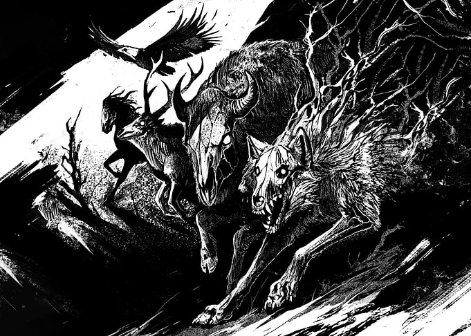 Monochrome Animal Spirit Run