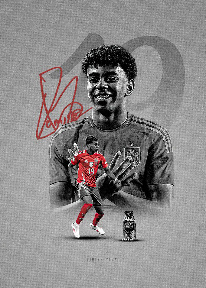 Lamine Yamal Spain National Team Portrait