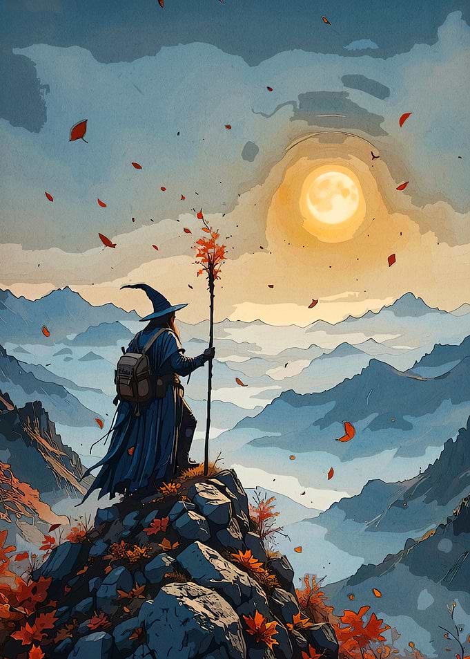 Wizard Mountain Peak Autumn