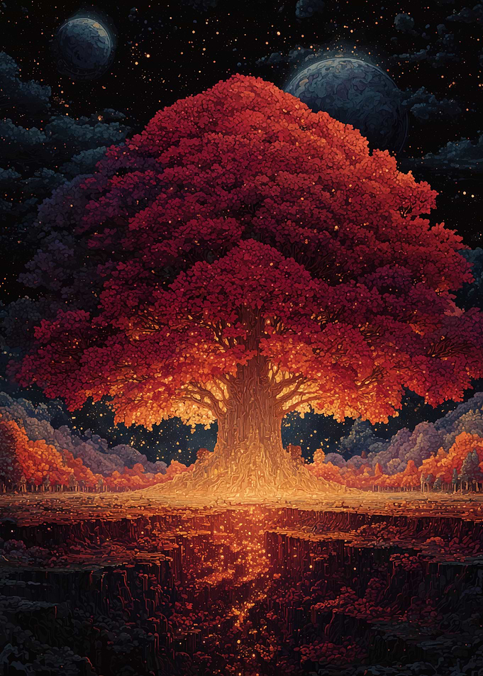 Celestial Autumn Tree