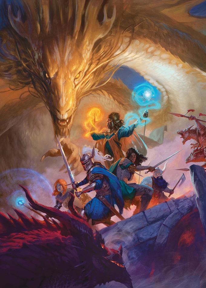 D&D Golden Dragon vs. Adventurers
