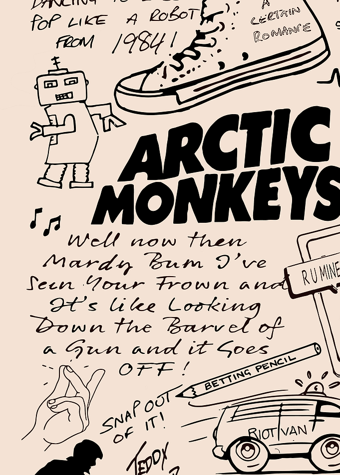 Arctic Monkeys Doodle Art