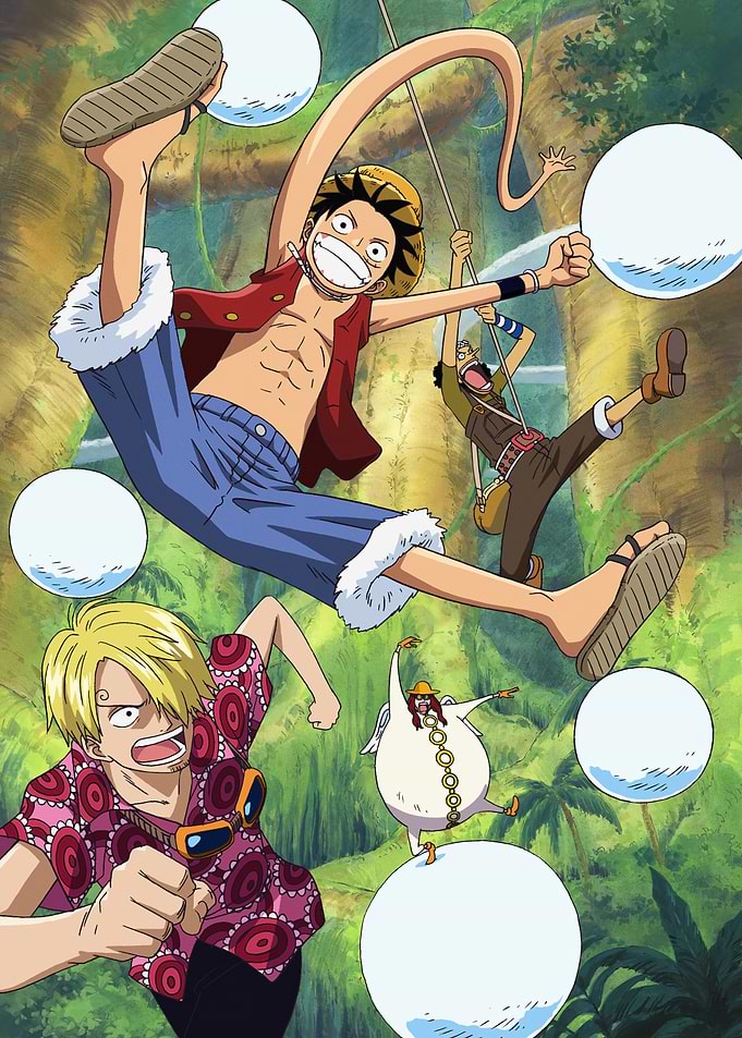 Sky Island Satori attacking Straw Hats