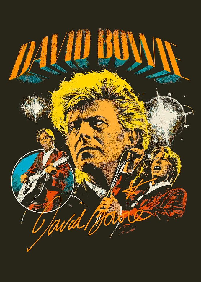 David Bowie Retro Portrait