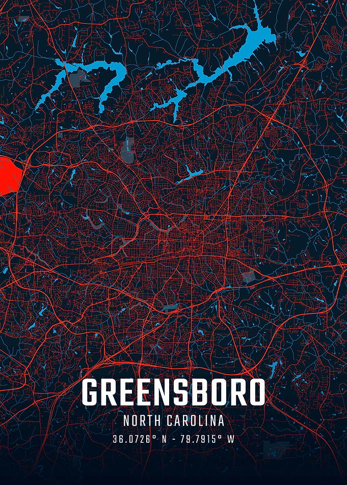 Greensboro City Map