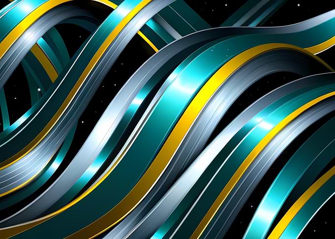 Abstract Metallic Waves