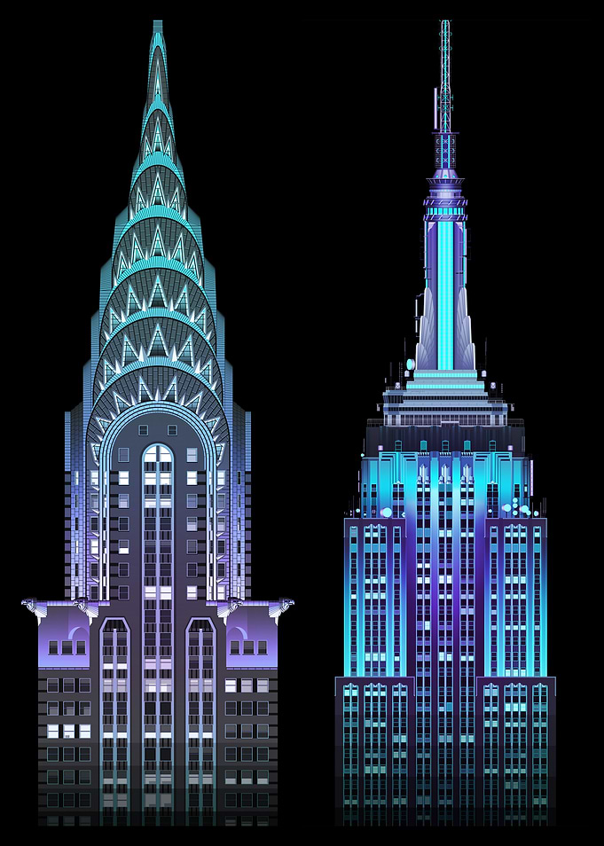 Chrysler and Empire State Buildings