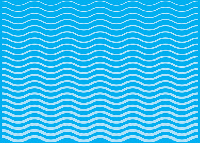 Blue Wavy Lines Pattern