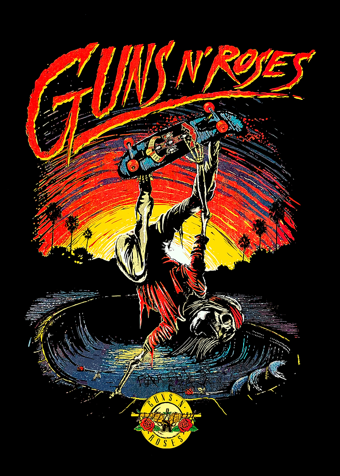 Guns N' Roses Skateboard Art